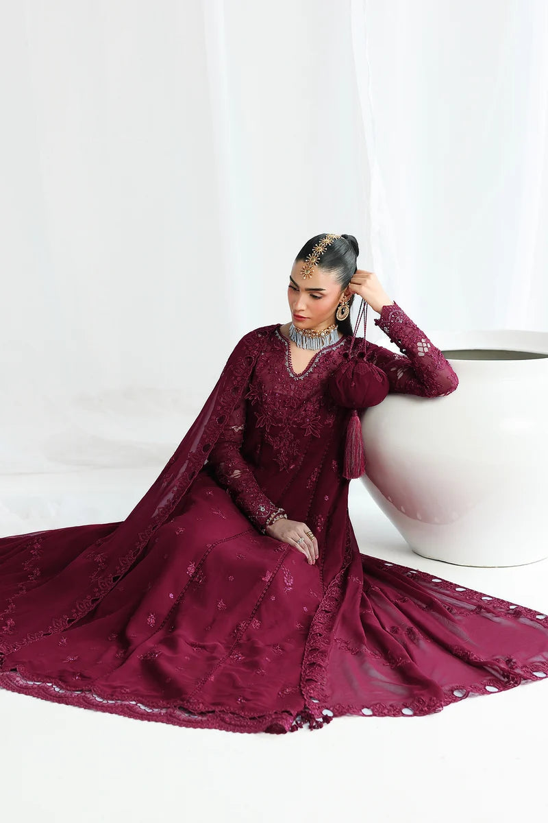 Qalamkar Luxury Chiffon Unstitched Collection | QCC-03 WAFA