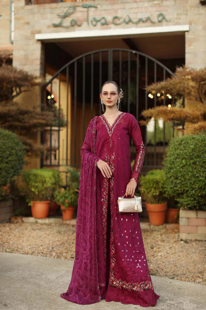 Noor By Saadia Asad Luxury Eid Handwork Schiffli Laserkari Collection 2026 | D6A-ZELINA - Mirha Fashion