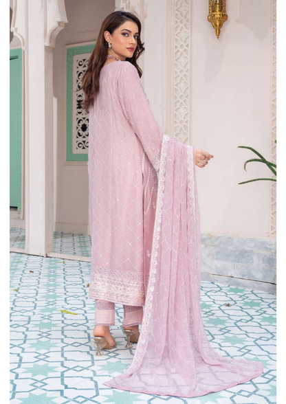 Agha Noor Shehnai Chiffon Ready to Wear Handwork Collection 25 | Pink
