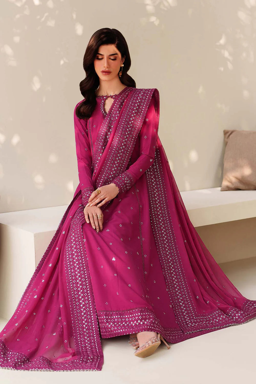 Zarif Exclusive Tabeer the Silk Edit Unstitched Collection 2026 | 04 HORAIN - Mirha Fashion