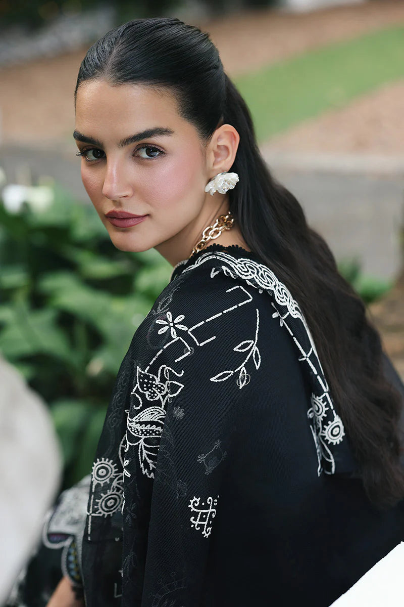 Qalamakar Qline Lawn Drop 1 Unstitched Collection 2026 | OBSIDIAN - Mirha Fashion