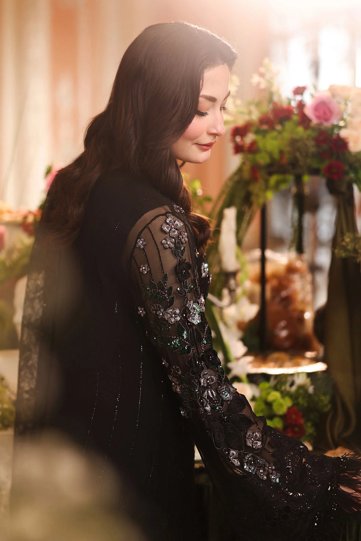 Maria B Chiffon Unstitched  Collection  2026 | MPC-26-204-Black