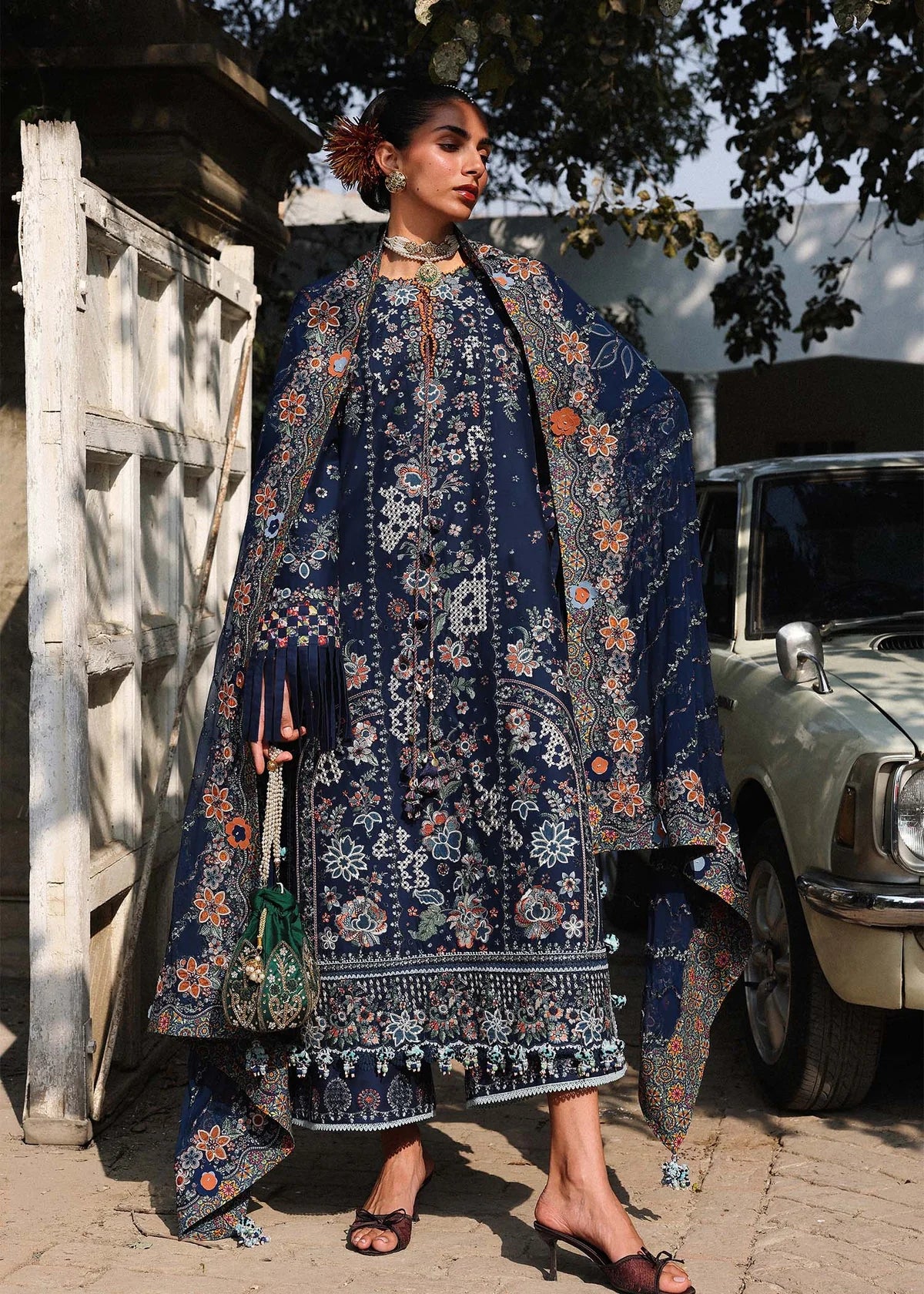 Hussain Rehar Kalabagh Luxury Lawn Unstitched Collection 2026 | D#80 AMALFI - Mirha Fashion