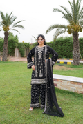 Agha Noor Shein Chiffon Ready to Wear Collection 2026 | Black
