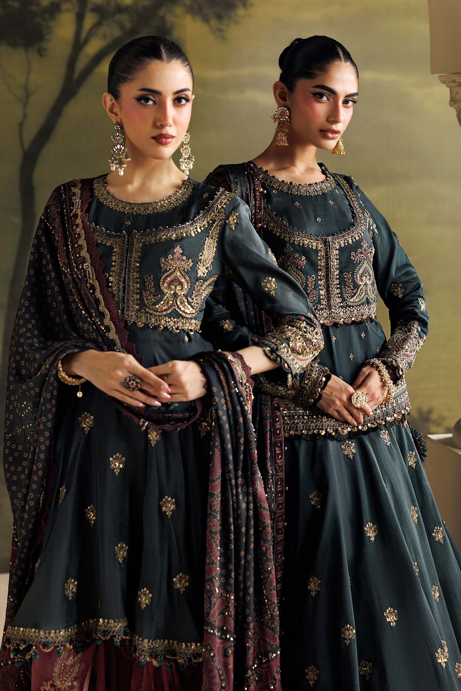 Maria B Soiree Unstitched Collection 2026 | SR-01-05-Imperial Burgundy