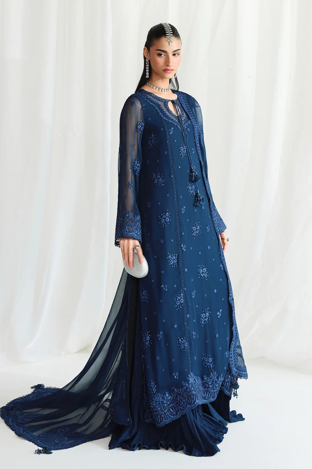 Qalamkar Luxury Chiffon Unstitched Collection | QCC-02 SHIREEN