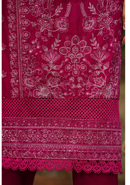 Agha Noor Cotton Ready To Wear Collection Ronak 2025 | Pink