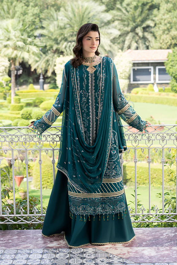 Manahil Lakhani Lamhae Festive 3 PCS Unstitched Collection 2025 | Iris