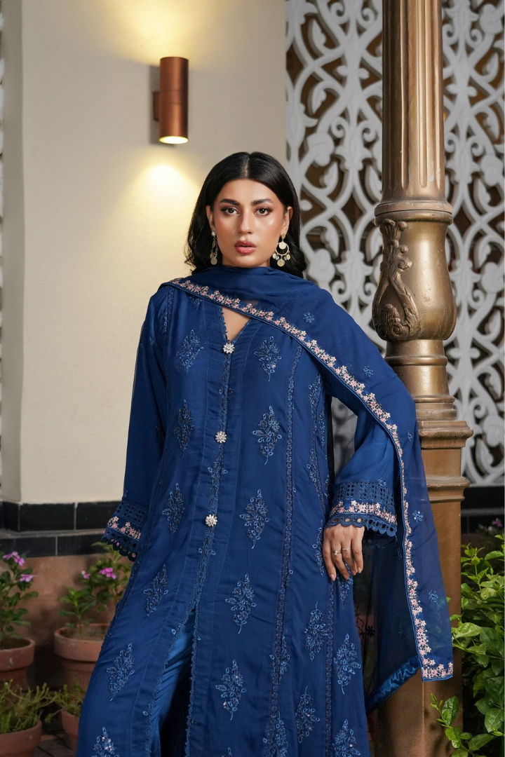 Agha Noor Luxury Gowns Afsanay Ready to Wear Collection | Blue