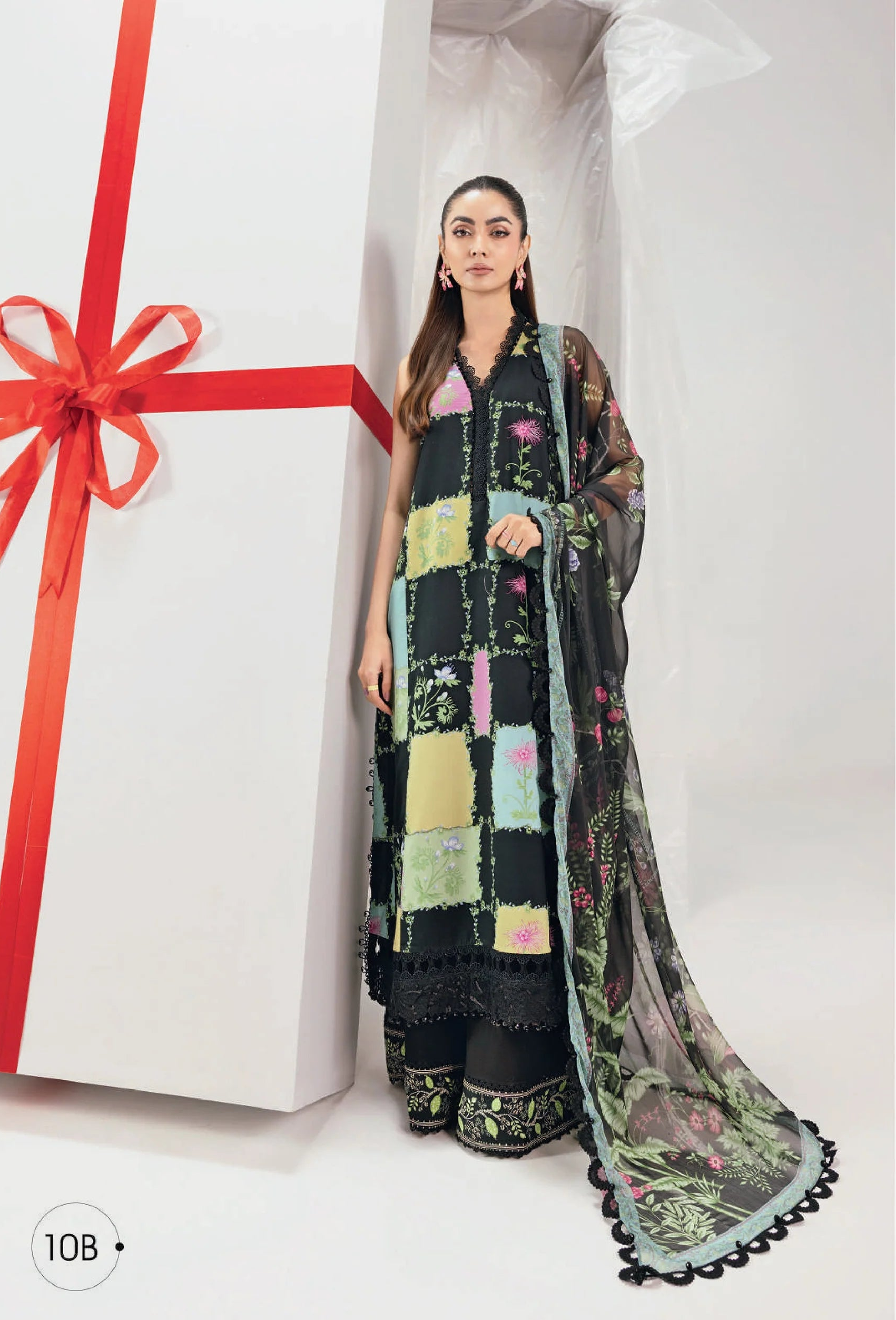 Maria B Mbasic Spring Summer Unstitched Collection | MB-CUSV13-10-B - Mirha Fashion