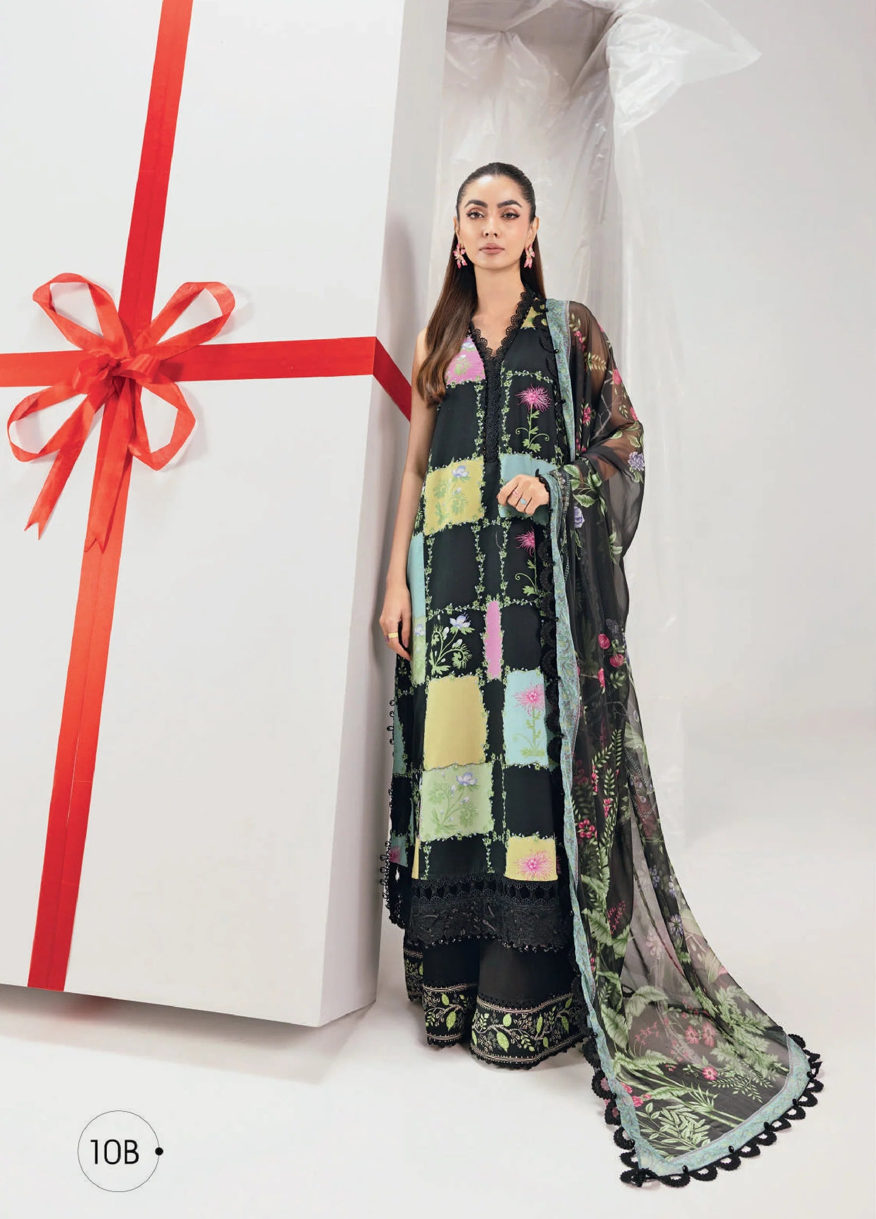 Maria B Mbasic Spring Summer Unstitched Collection | MB-CUSV13-10-B - Mirha Fashion