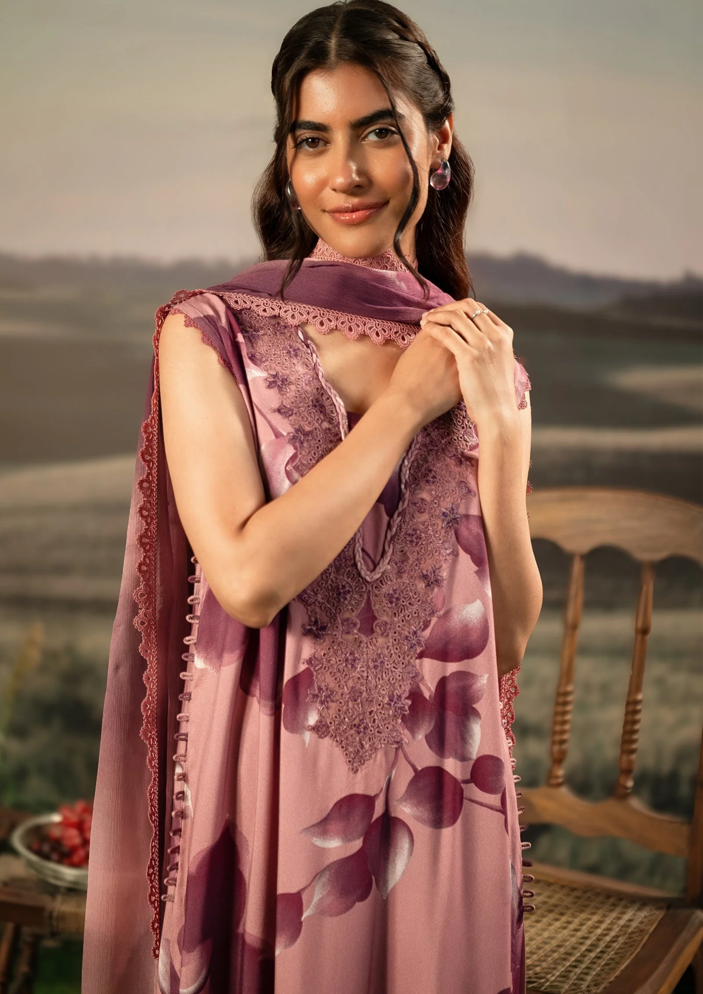 Maria B. MBasic Fall 2025 Collection – 3 Piece Unstitched Suit | 01A