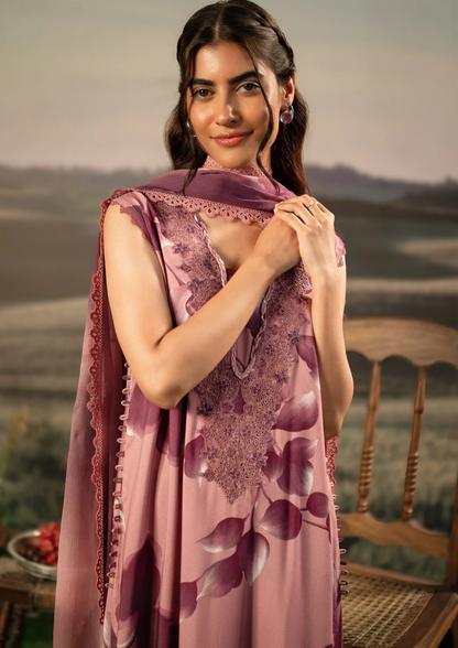 Maria B. MBasic Fall 2025 Collection – 3 Piece Unstitched Suit | 01A
