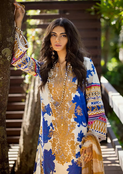 Elaf Signature Embroidered Lawn Collection  2024 | ESL 01A