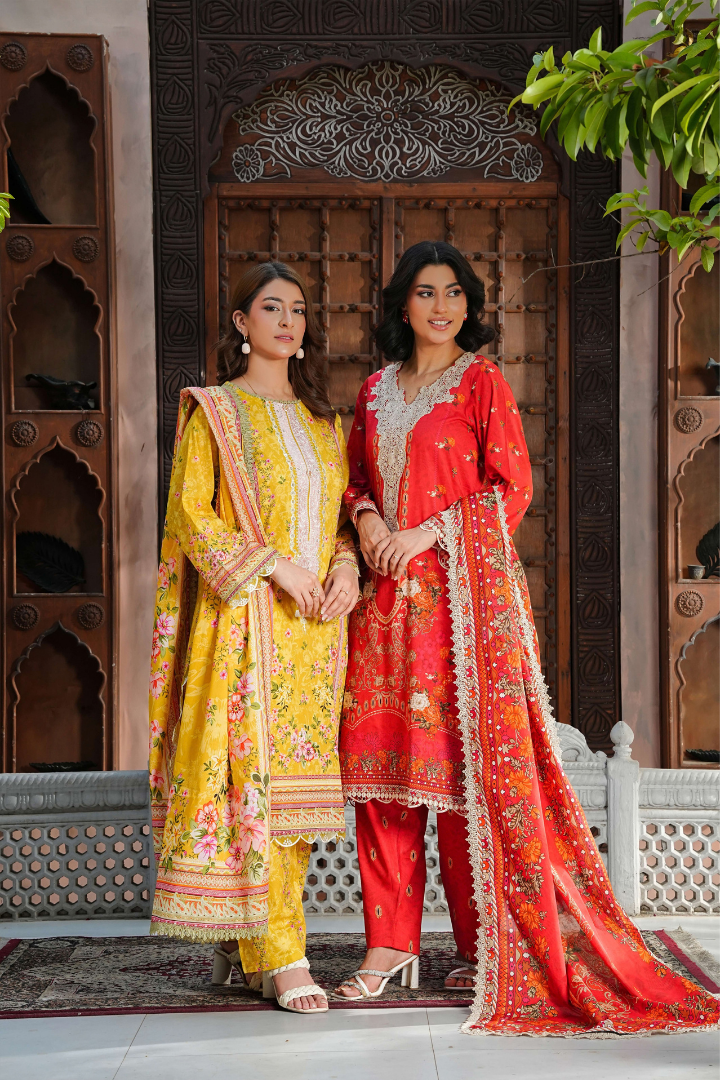 Shaanse Monsoon Luxury pret Cotton Ready to Wear Collection 2026 | Orange