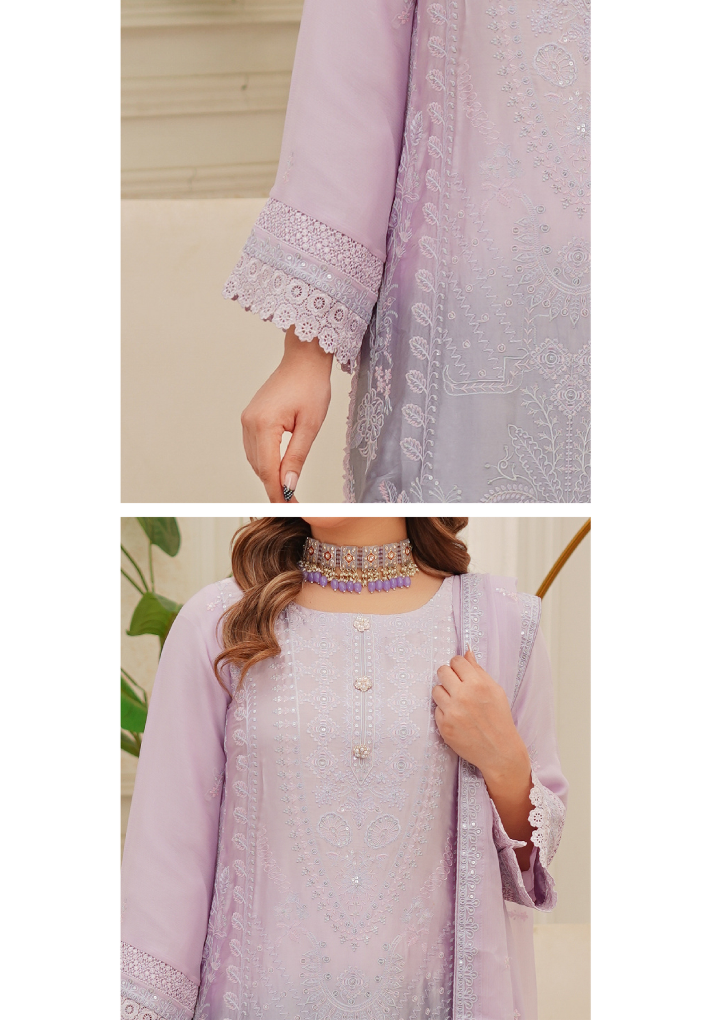 Agha Noor Silk Ready to Wear Collection Nov-2025 | Light Purple