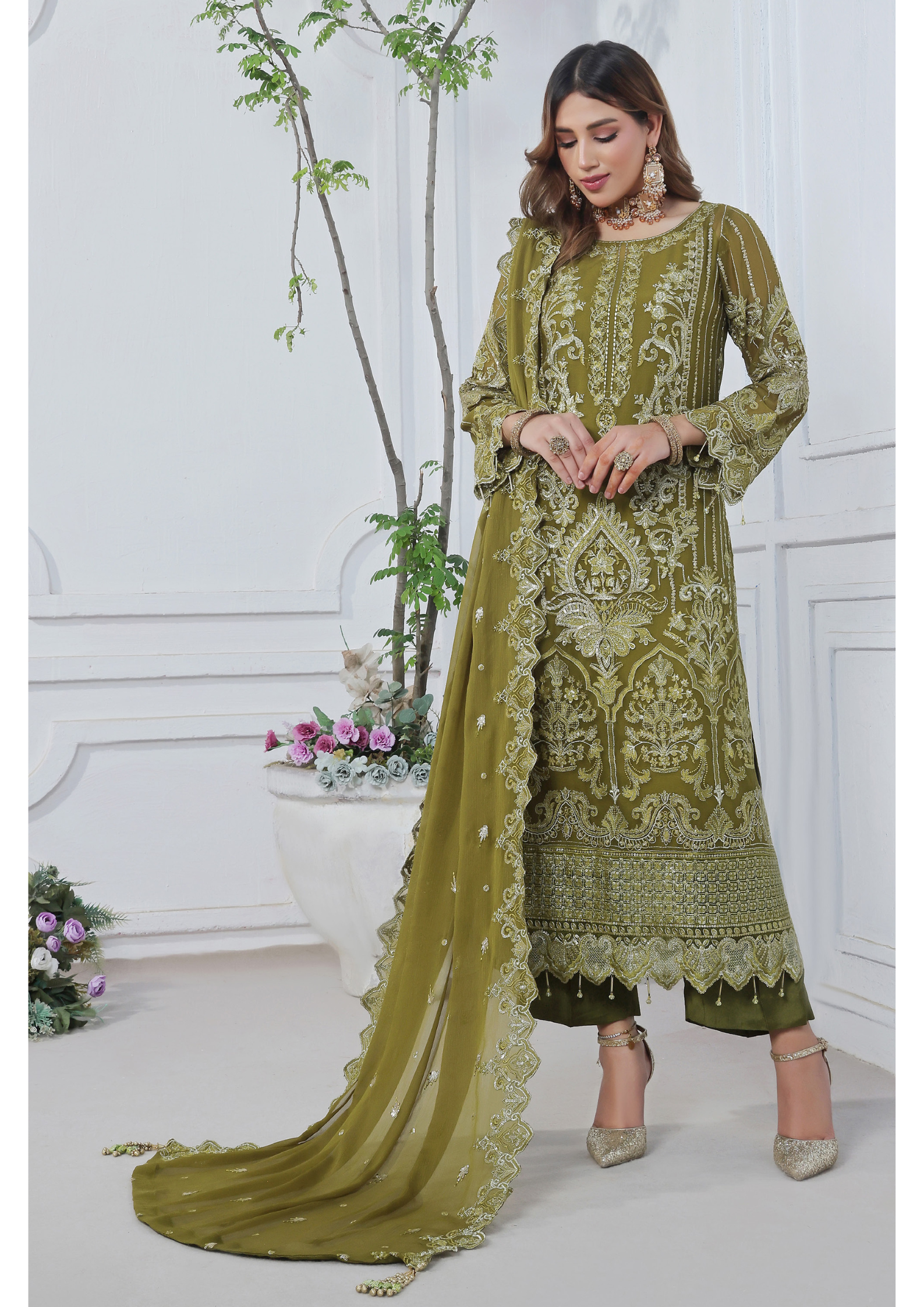 Soghat Creation chiffon  | Florum Design 07