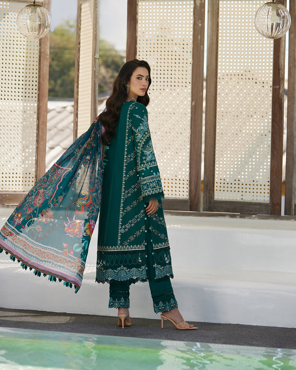 Liliana By Faiza Saqlain Luxury Lawn Collection 2024 | Milena