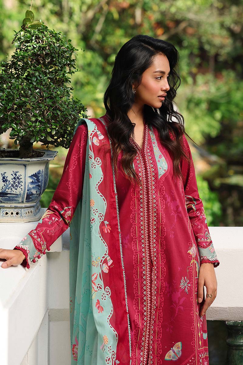 Qalamkar Qprints 3PCS Unstitched Lawn Collection 2026 | AX # 05 (A) BRIE