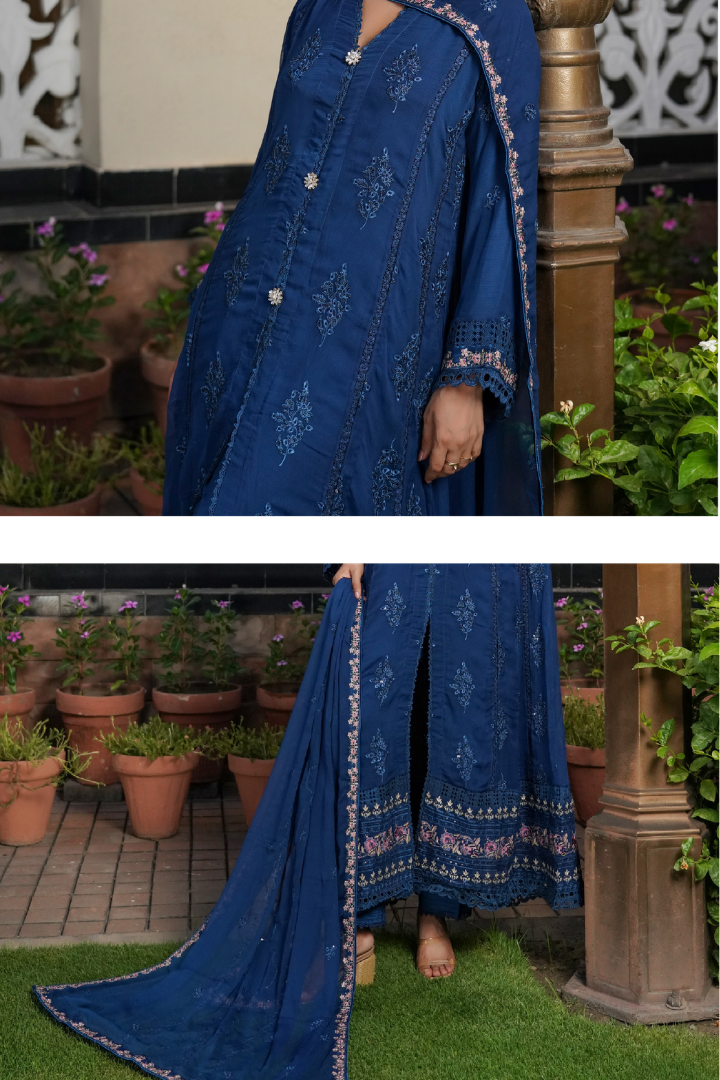 Agha Noor Luxury Gowns Afsanay Ready to Wear Collection | Blue