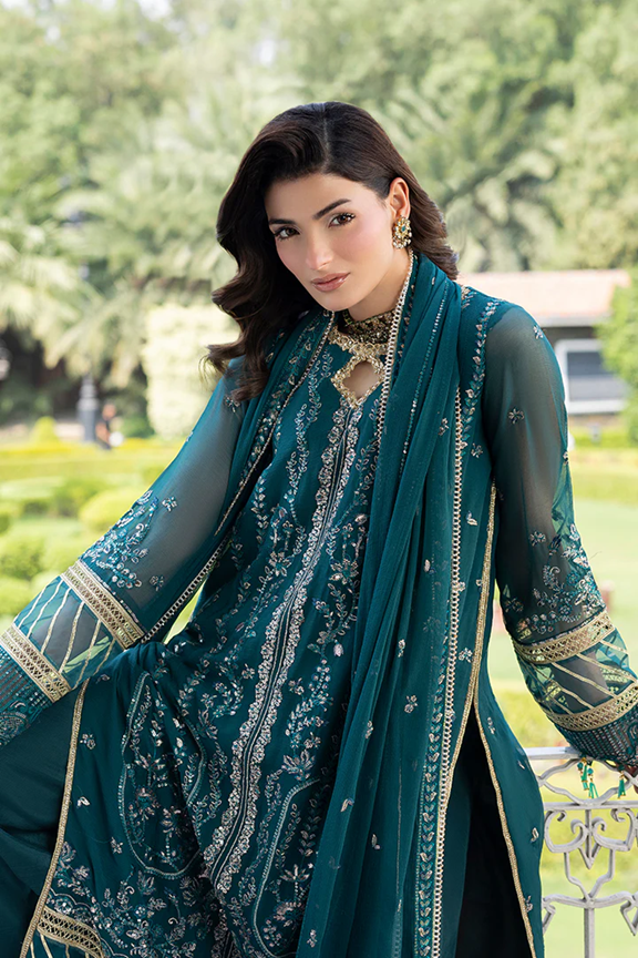 Manahil Lakhani Lamhae Festive 3 PCS Unstitched Collection 2025 | Iris