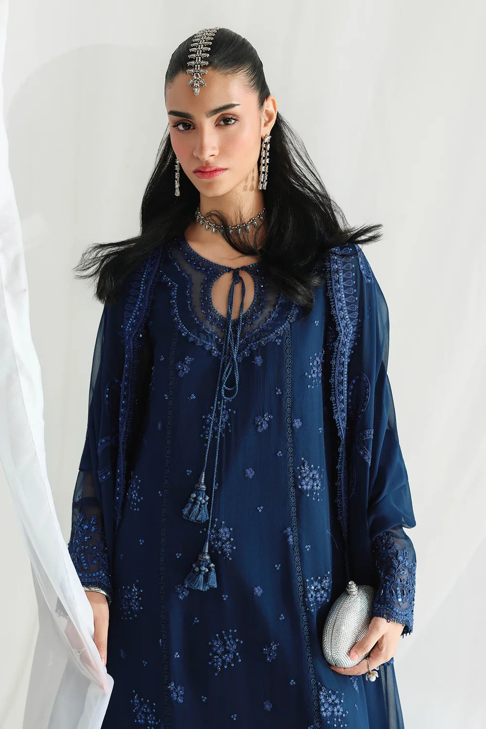 Qalamkar Luxury Chiffon Unstitched Collection | QCC-02 SHIREEN