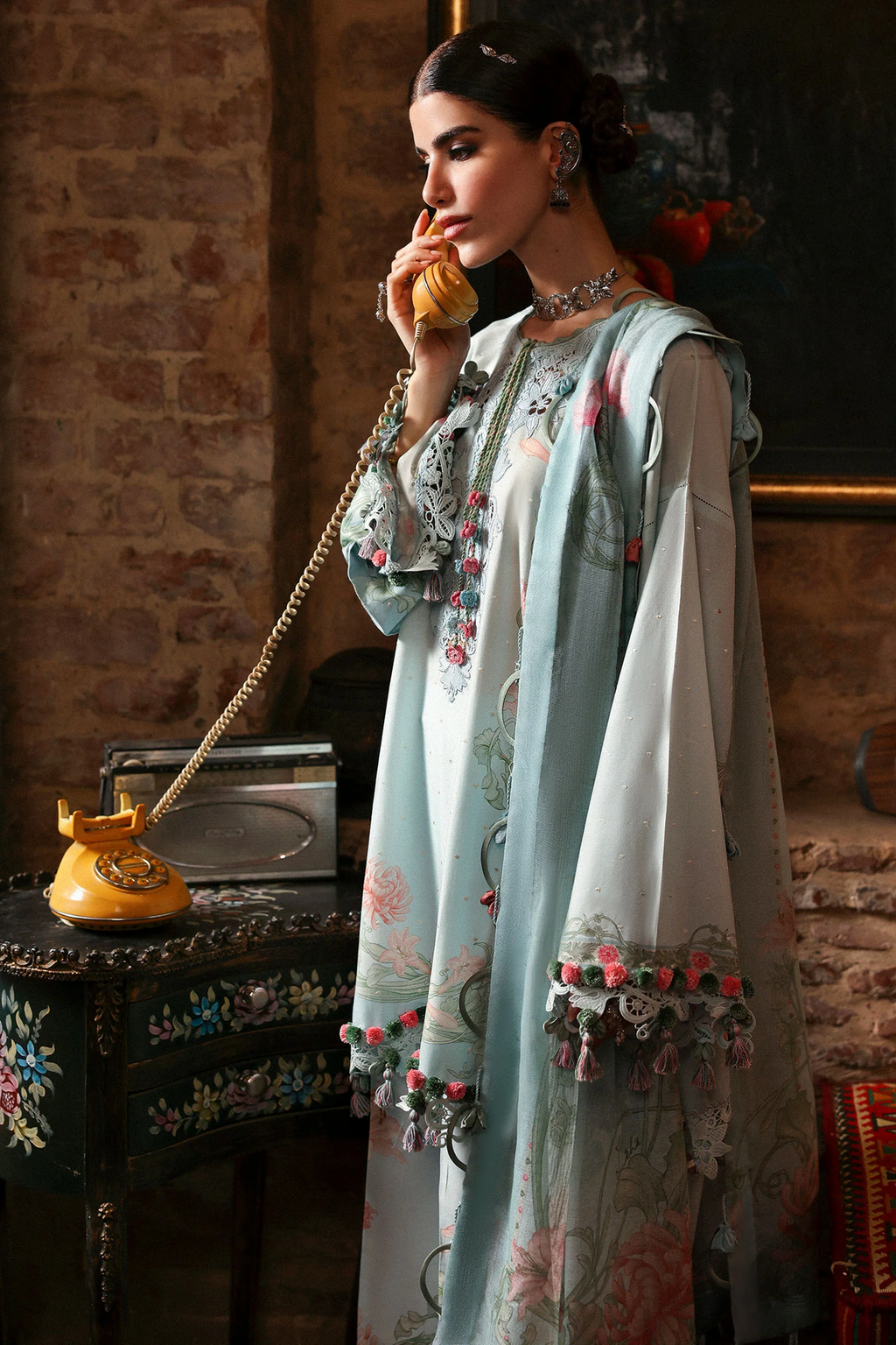 Zaha Festive Unstitched |Khushbo ZF-25-09 - Mirha Fashion