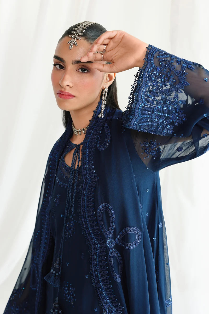 Qalamkar Luxury Chiffon Unstitched Collection | QCC-02 SHIREEN