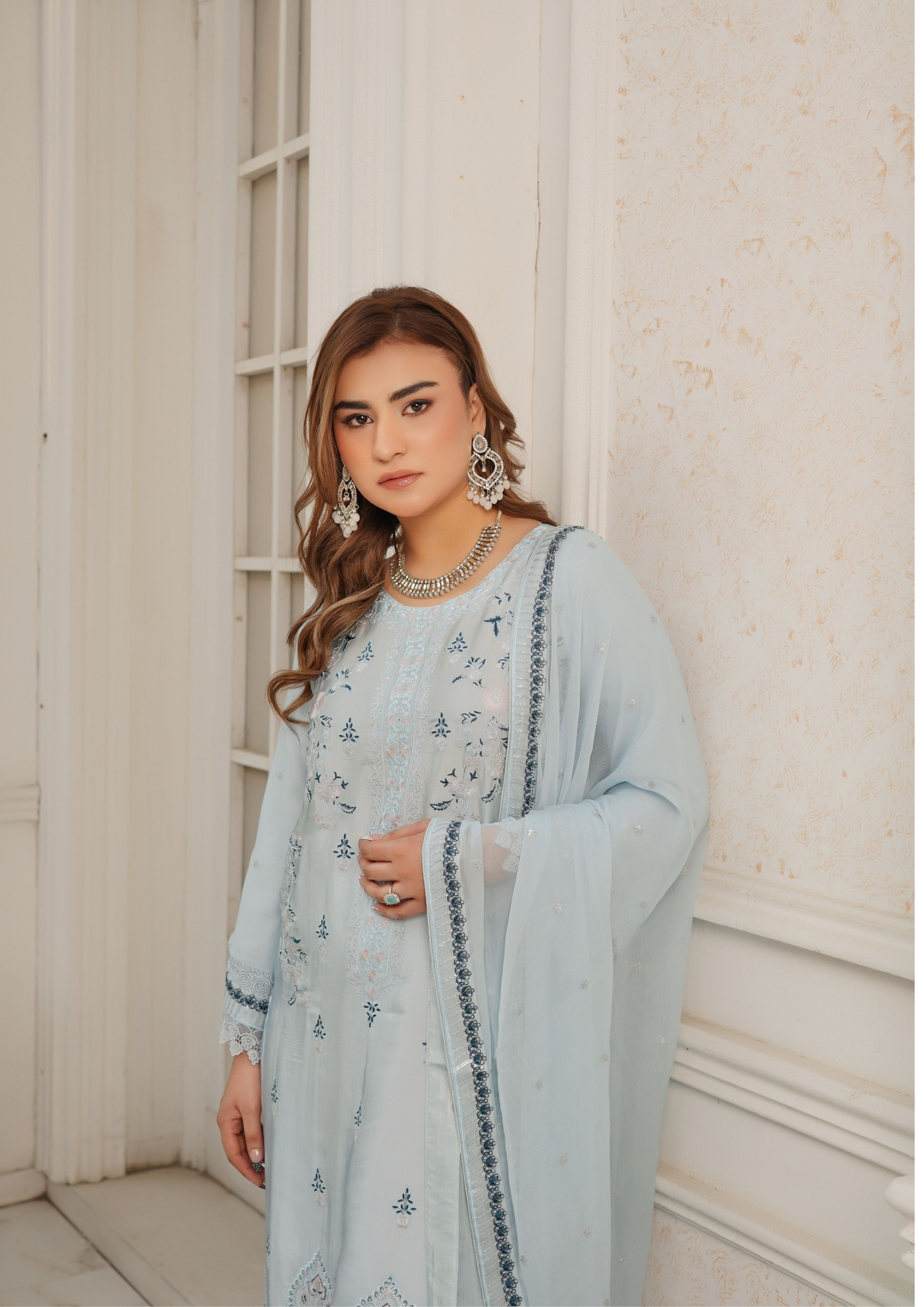 Agha Noor Silk Ready to Wear Collection Nov-2025 | Sky Blue