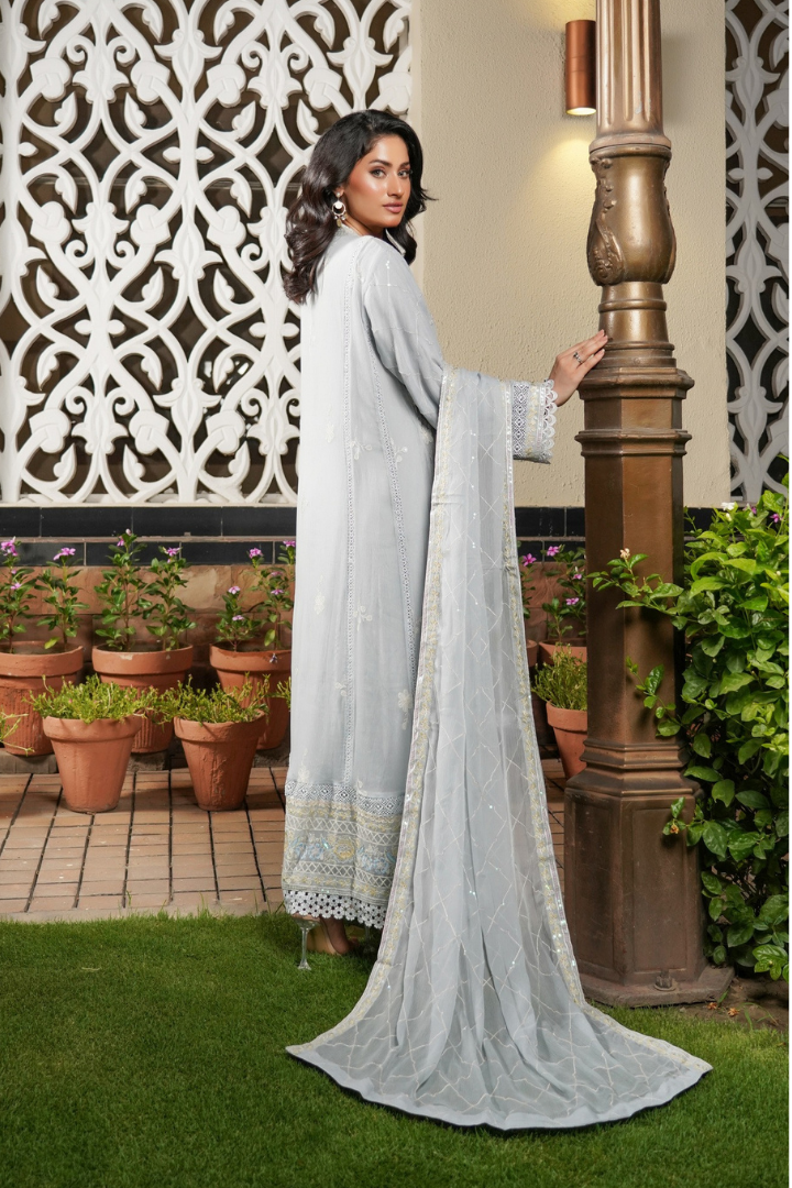Agha Noor Luxury Gowns Afsanay Ready to Wear Collection | Light Grey