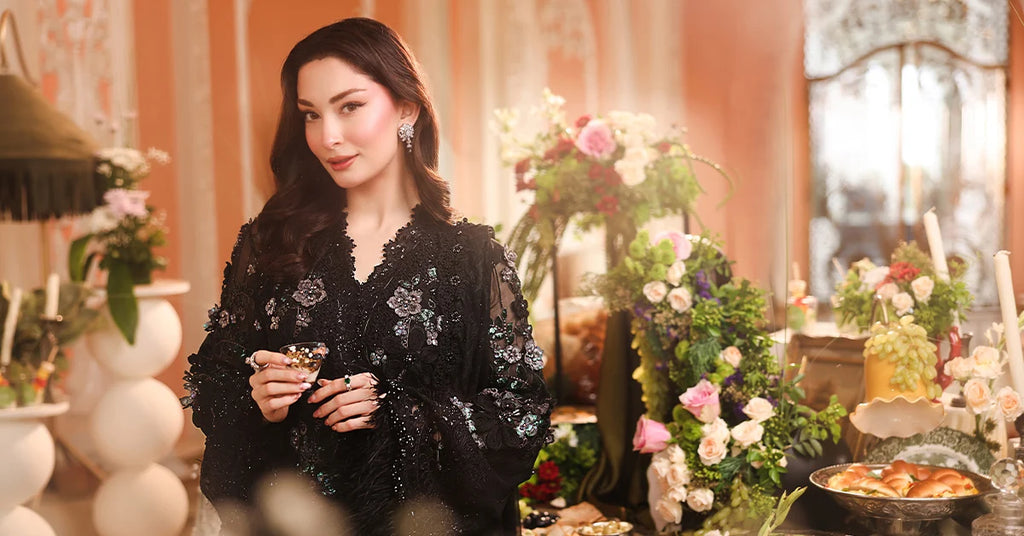 Maria B Chiffon Unstitched  Collection  2026 | MPC-26-204-Black