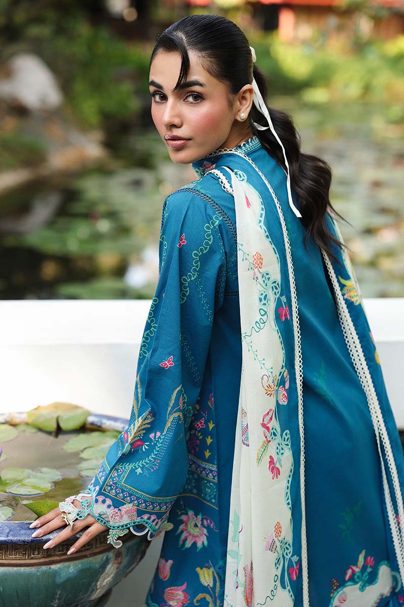 Qalamkar Qprints 3PCS Unstitched Lawn Collection 2026 | AX # 05 (B) CAIRE