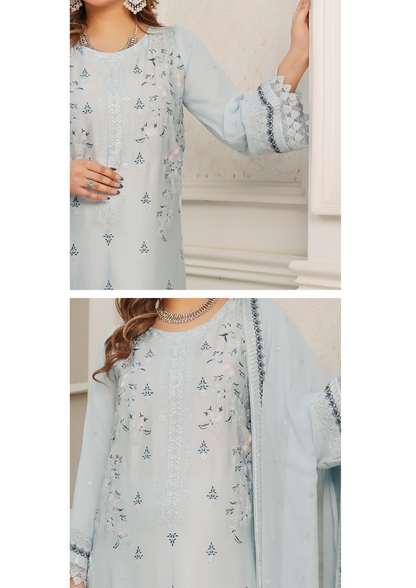 Agha Noor Silk Ready to Wear Collection Nov-2025 | Sky Blue
