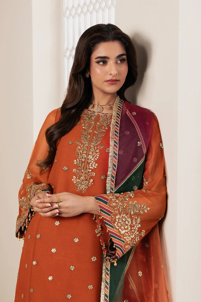 Zarif Bayaan Luxury Chiffon Unstitched Collection | D02 SUNOOR