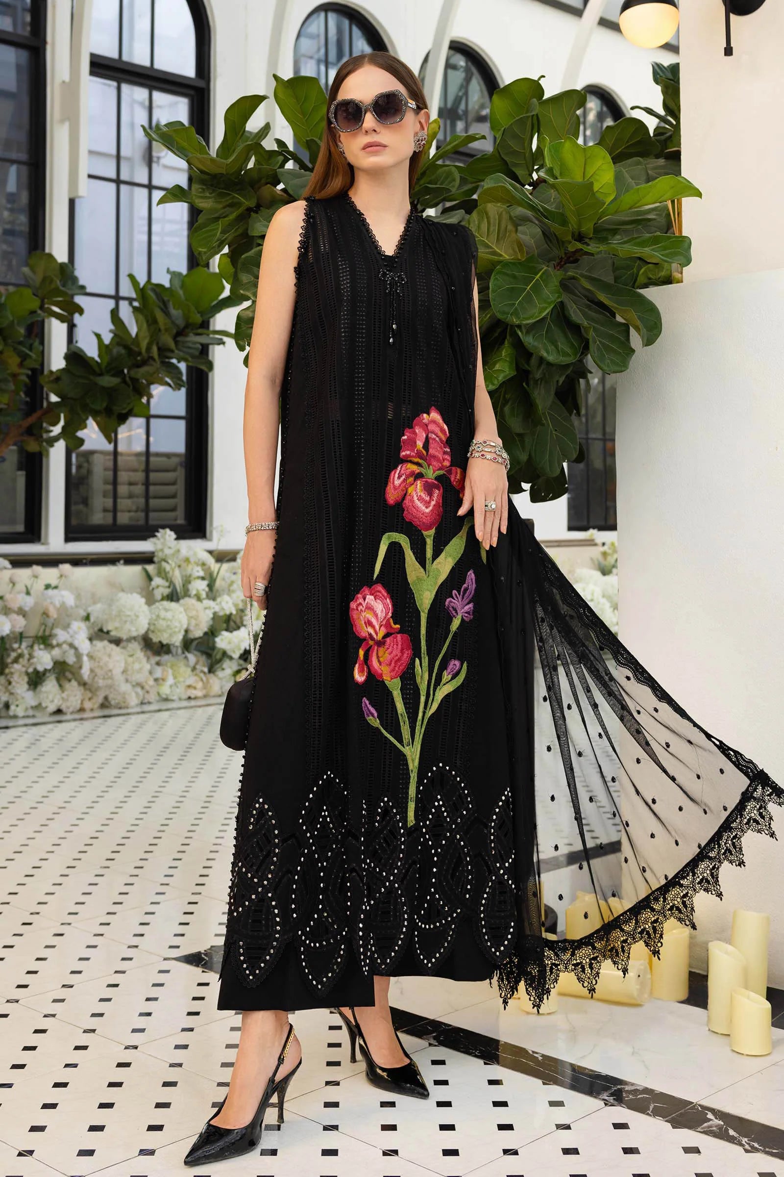 Maria B Luxury Lawn Eid Vol-26 Unstitched Collection 2026 | D10 - Mirha Fashion