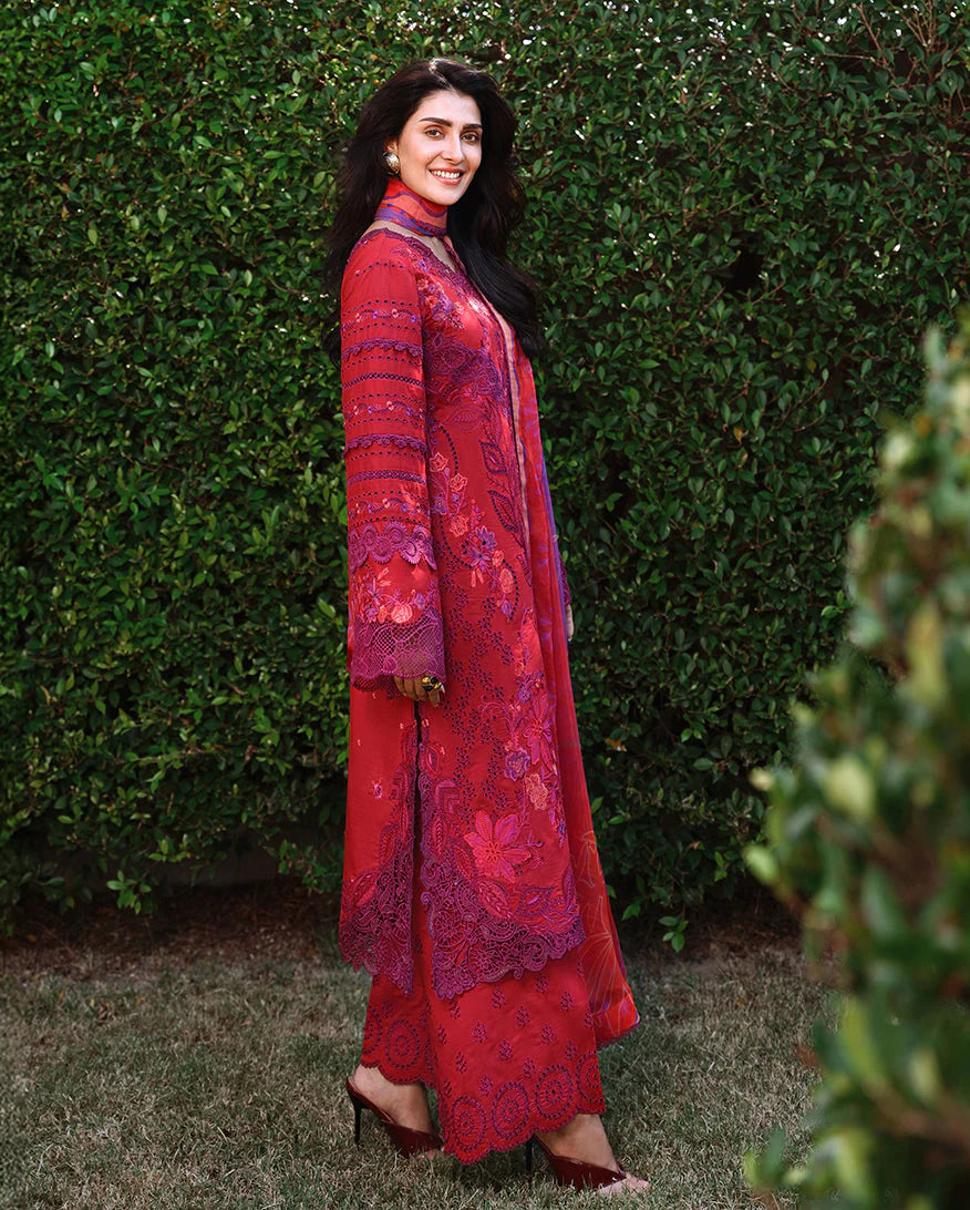 Mushq Amoi Luxury Lawn 3PCS Unstitched Collection 2026 | MUNSS260111 Falling Patels