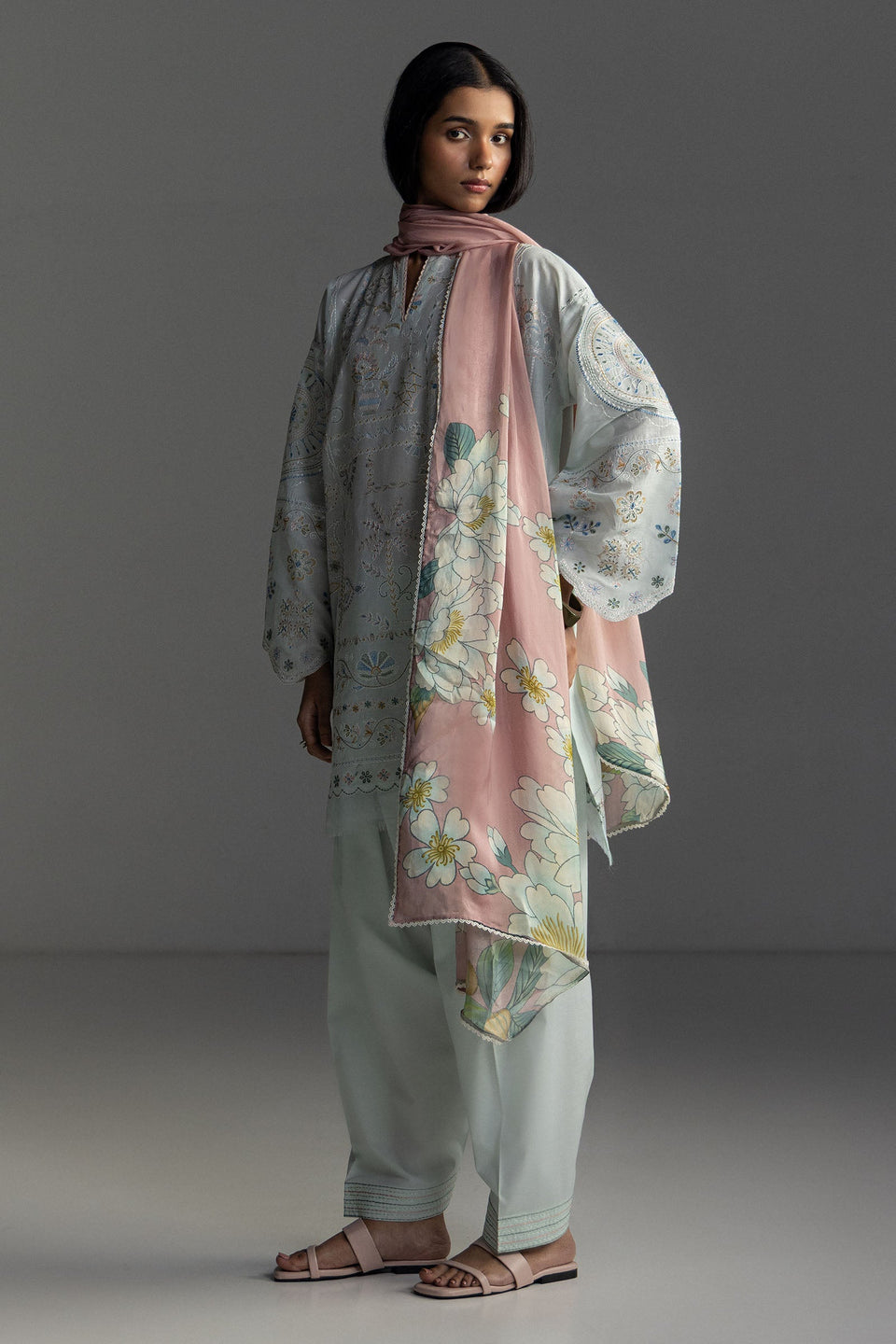 Coco By Zara Shahjahan Emb Lawn V1 Unstitched Collection 2026 | VEYA 7-B - Mirha Fashion