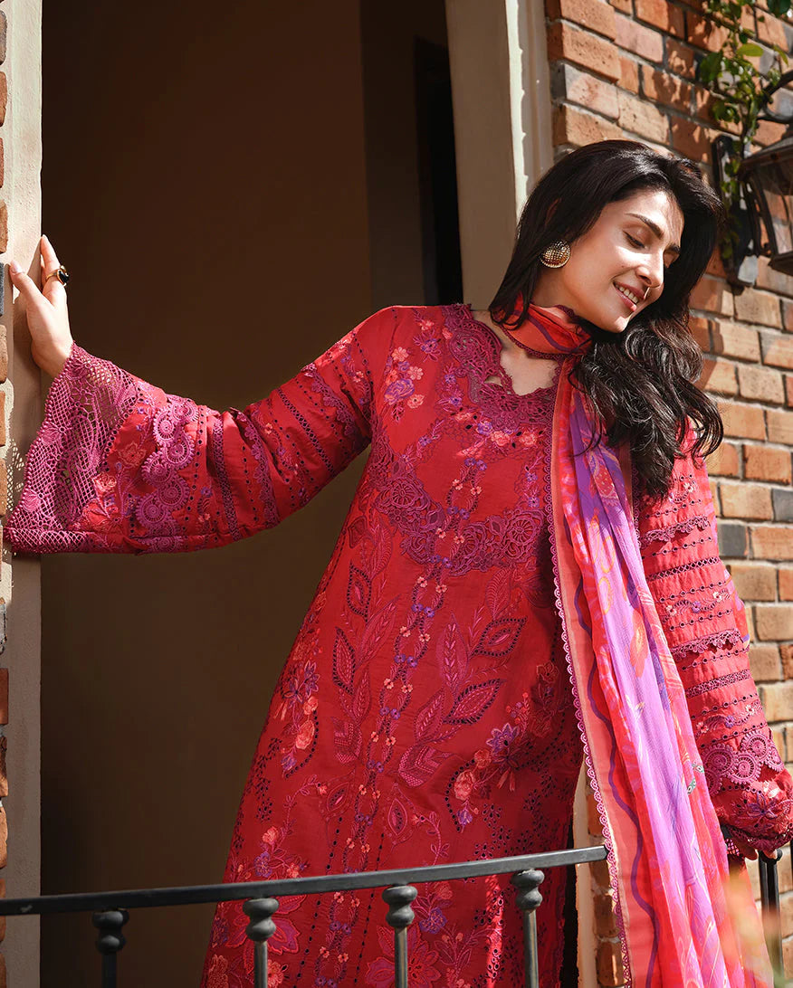 Mushq Amoi Luxury Lawn 3PCS Unstitched Collection 2026 | MUNSS260111 Falling Patels