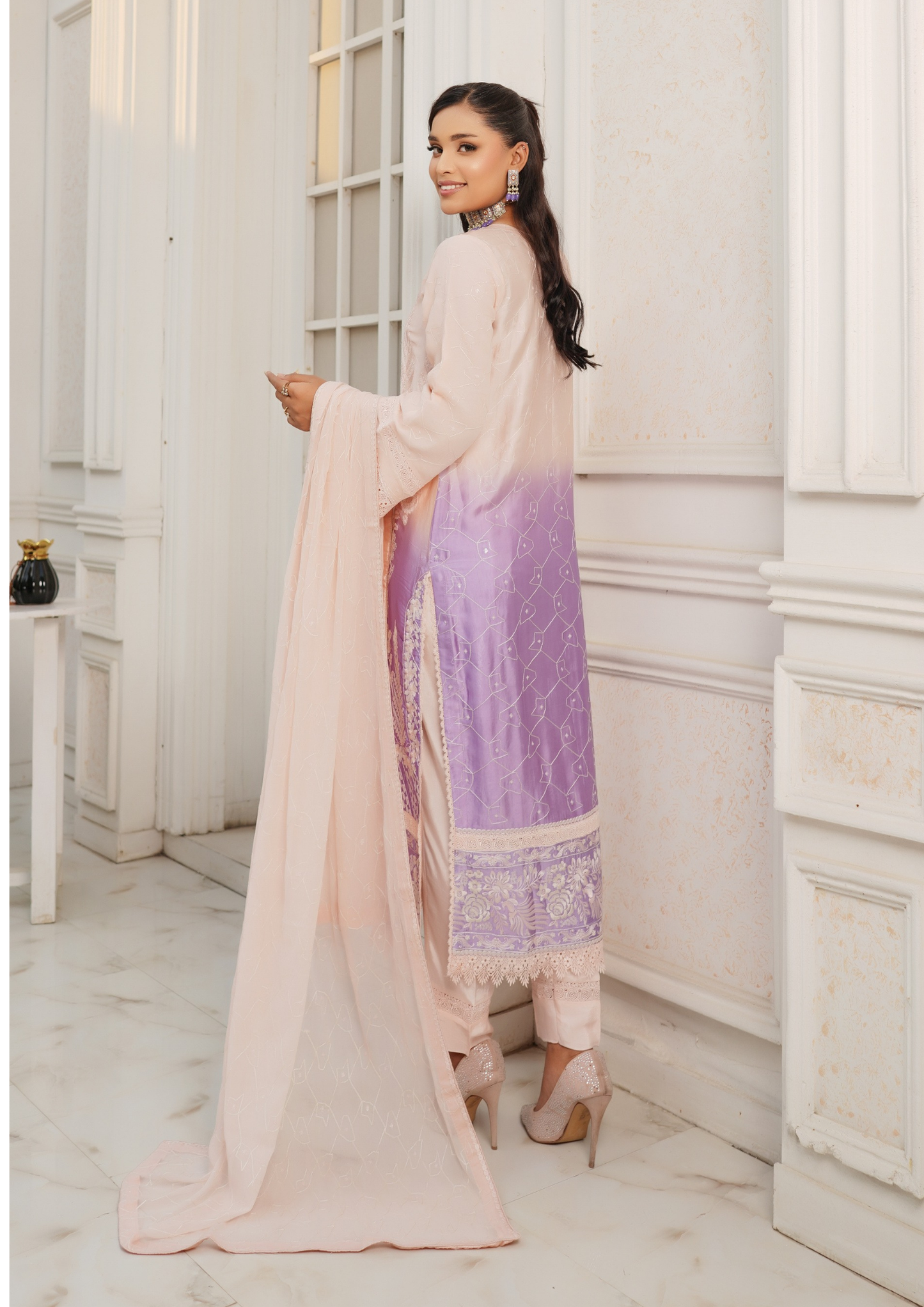 Agha Noor Silk Ready to Wear Collection Nov-2025 | Tea Pink