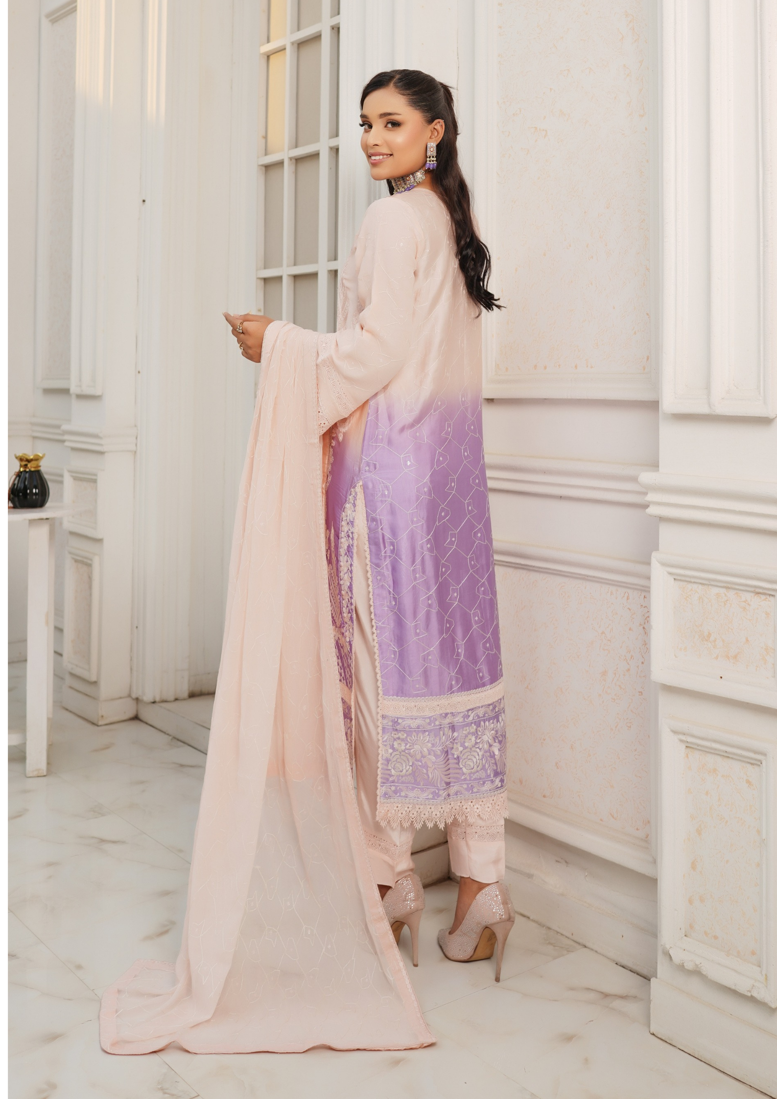 Agha Noor Silk Ready to Wear Collection Nov-2025 | Tea Pink