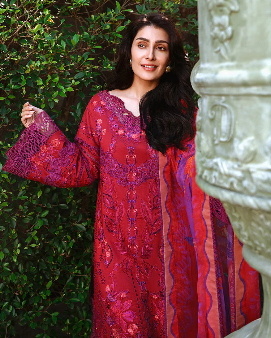 Mushq Amoi Luxury Lawn 3PCS Unstitched Collection 2026 | MUNSS260111 Falling Patels