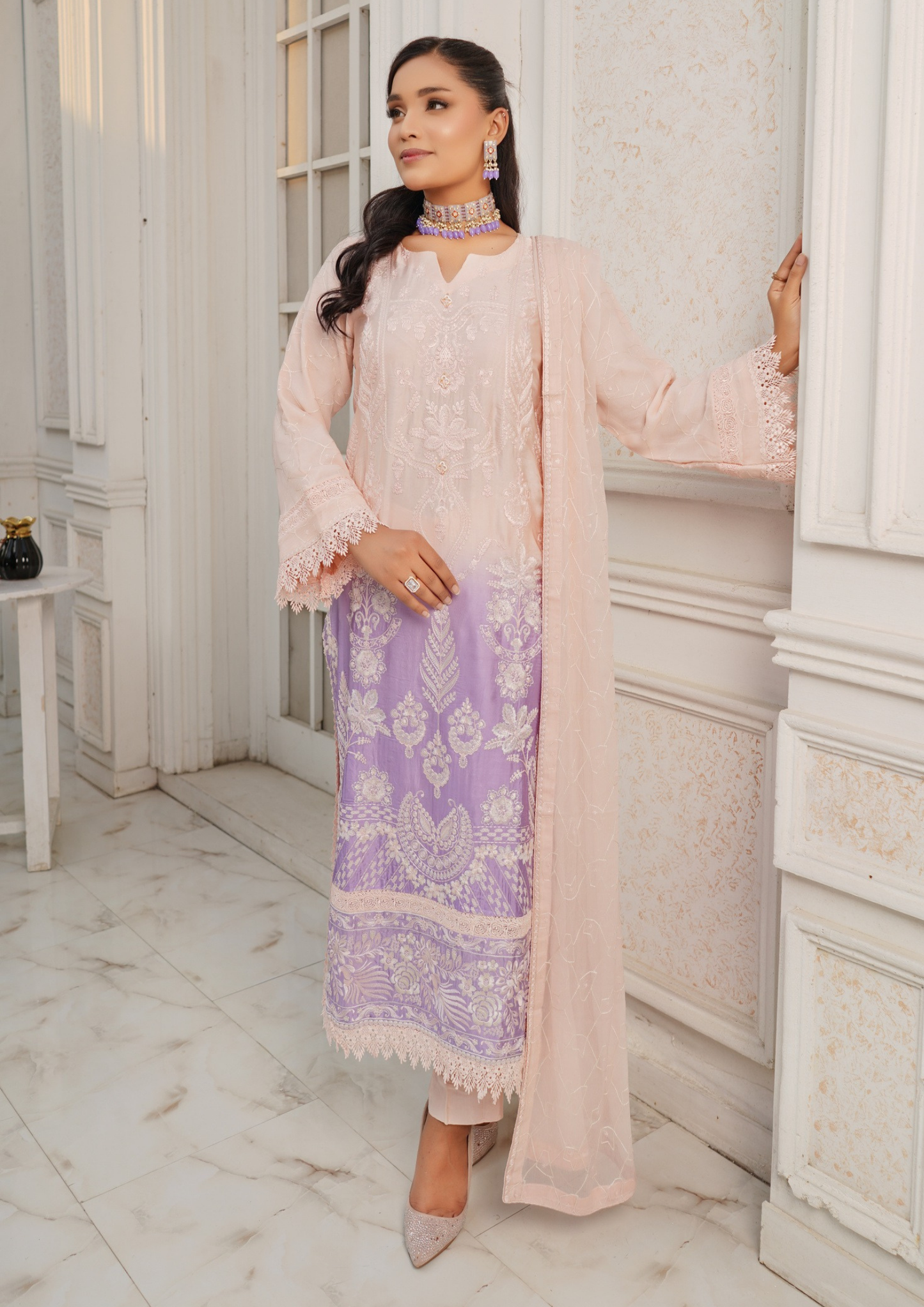 Agha Noor Silk Ready to Wear Collection Nov-2025 | Tea Pink