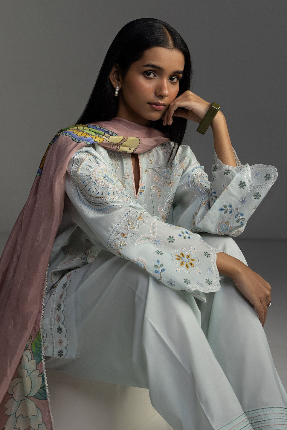 Coco By Zara Shahjahan Emb Lawn V1 Unstitched Collection 2026 | VEYA 7-B - Mirha Fashion