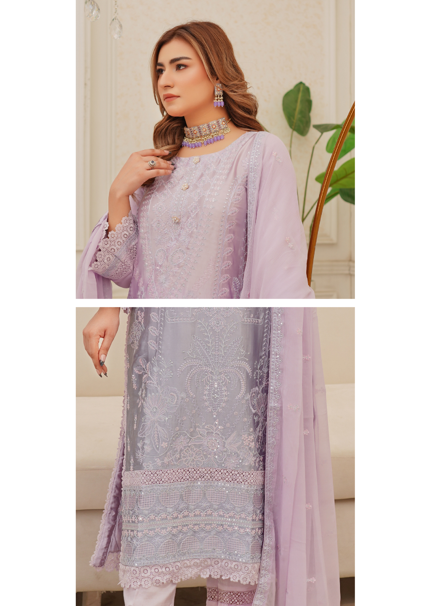 Agha Noor Silk Ready to Wear Collection Nov-2025 | Light Purple