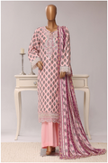 Sadabahar Regal Festive Emb Lawn Vol-3 Ready to Wear Collection | Pink