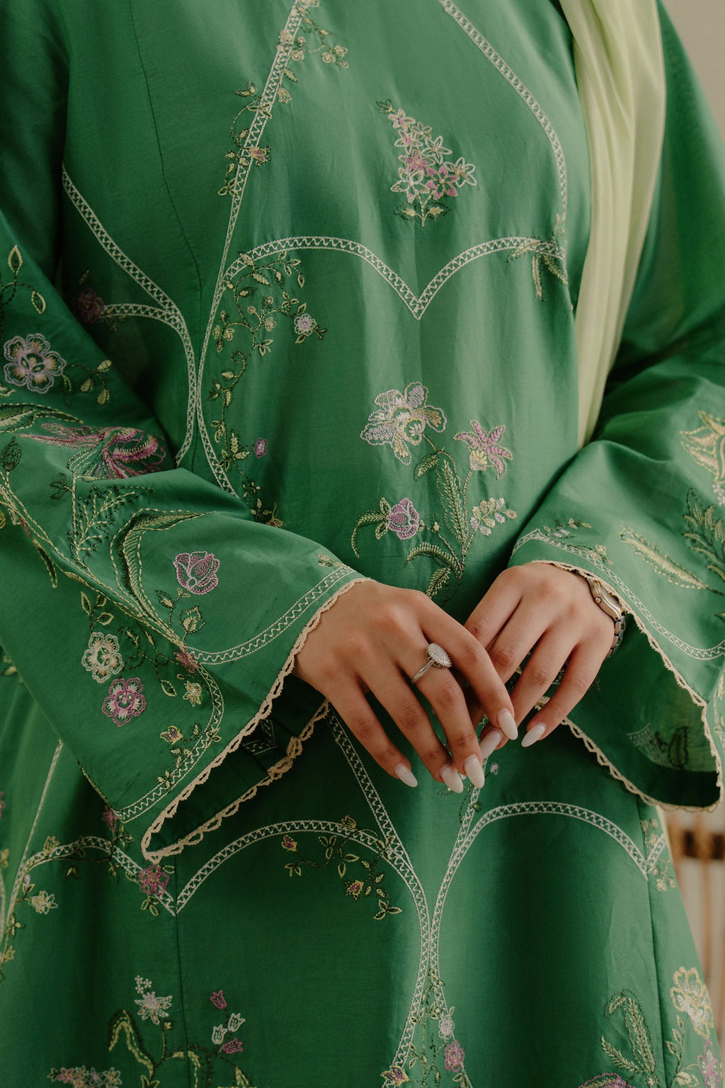 Coco Lawn Drop 2 Embroidered Eid Collection 2025 | Tara-8B - Mirha Fashion