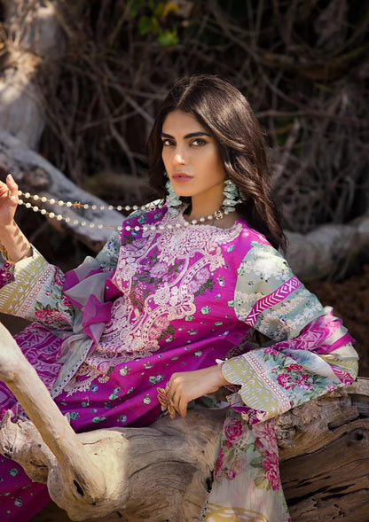 Elaf Signature Embroidered Lawn Collection  2024 | ESL 04B
