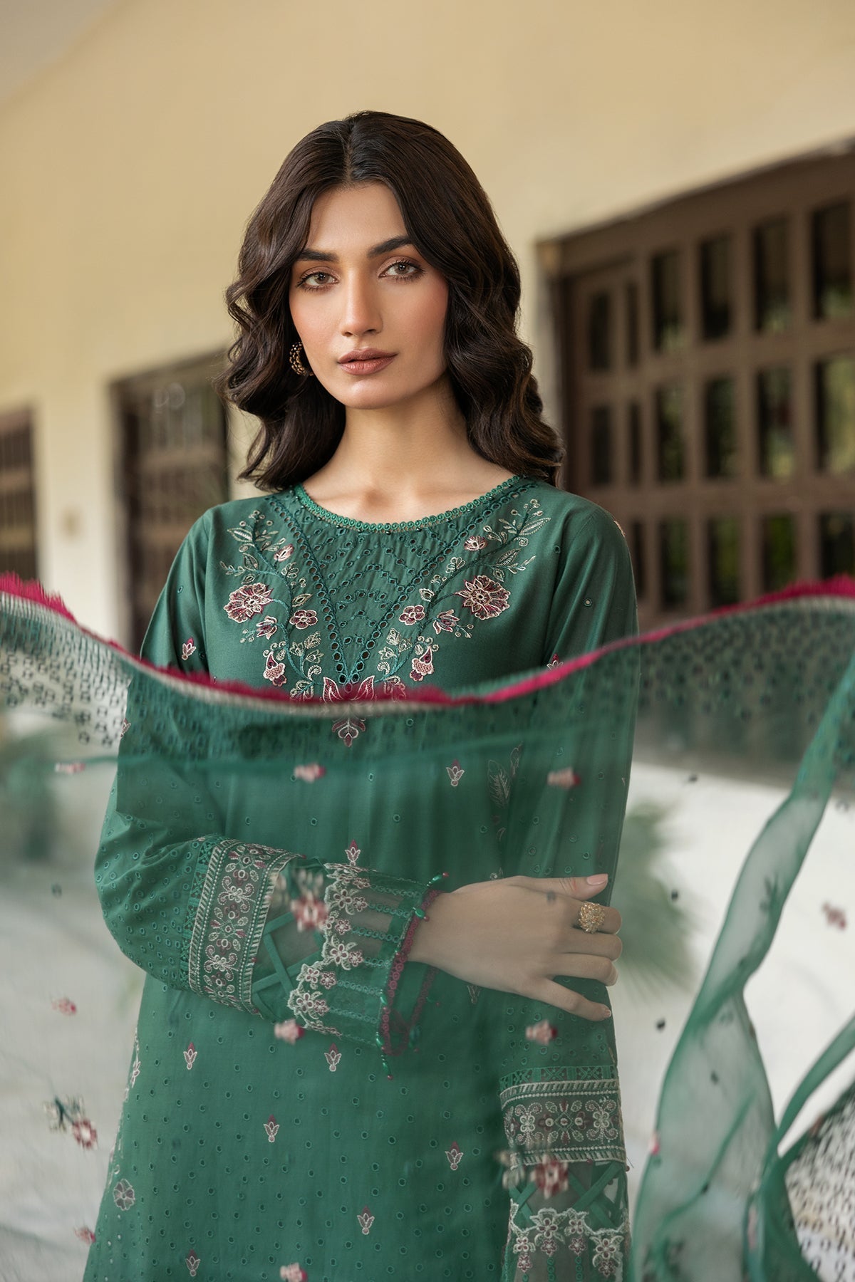 Farasha Bahar Embroidered Lawn Collection 2024 | Azure Grace