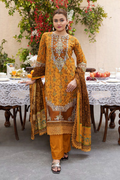 Shaanse Khuwab Vol-2 Ready To Wear Emb Cotton Collection 2026 | Mustard - Mirha Fashion