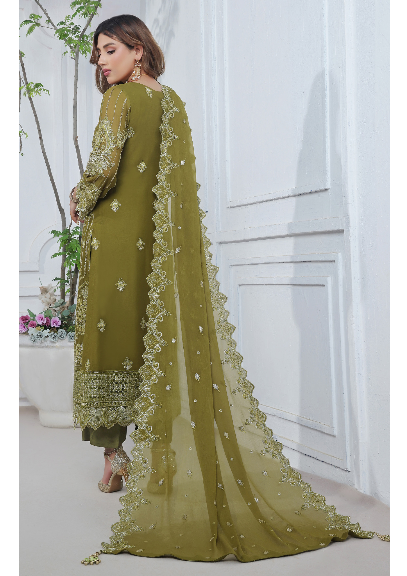 Soghat Creation chiffon  | Florum Design 07